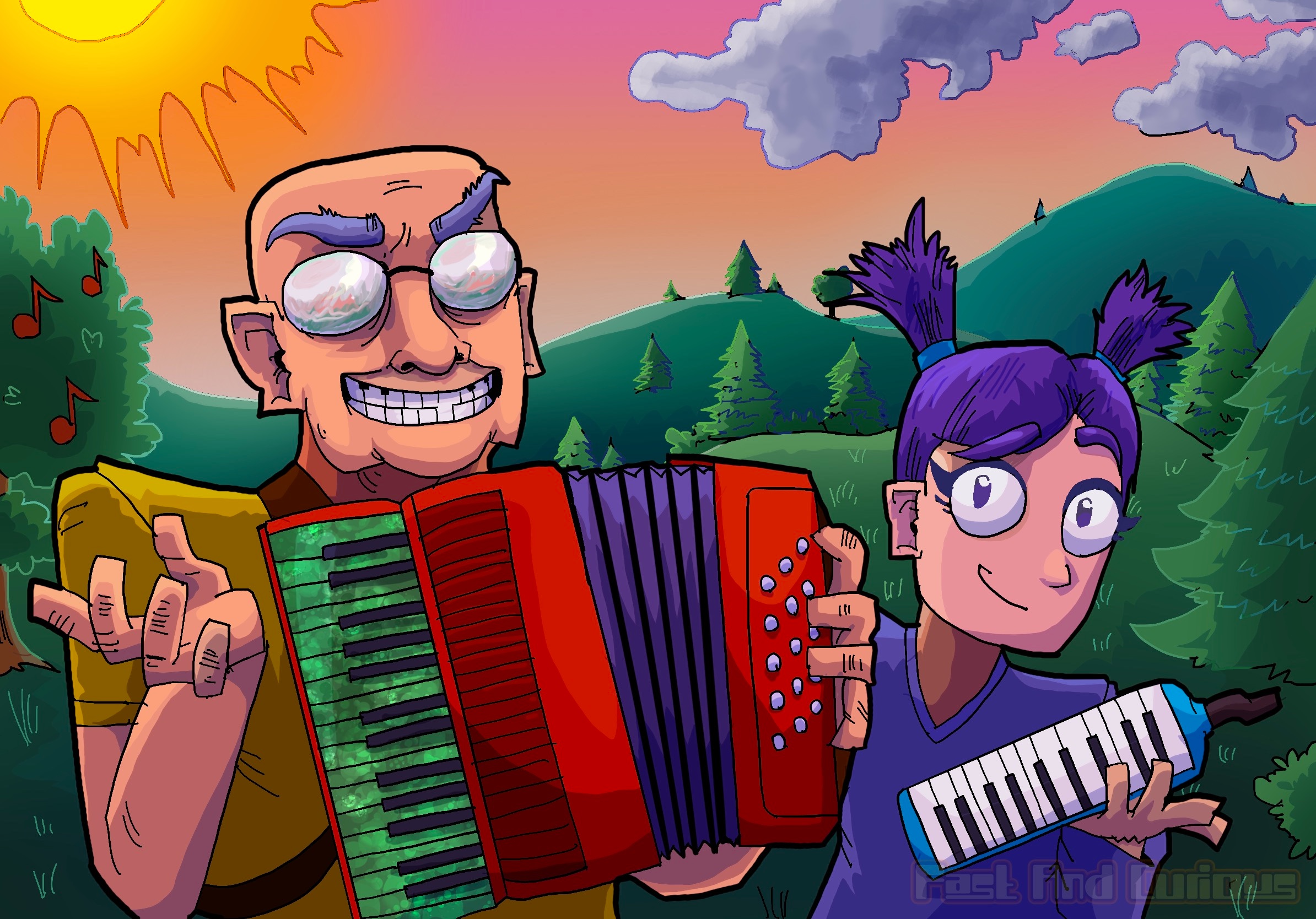 Accordions Geoffrey and Mary Melodica Fanart